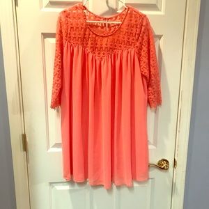 Peach maternity tunic